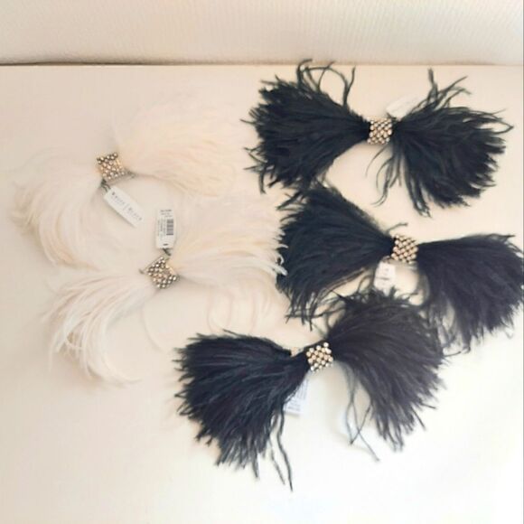 Set of 5 Feather & Rhinestone Hair &  Broches main image 8
